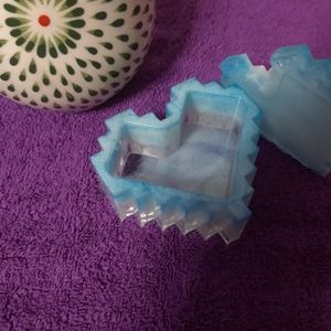 Pretty in baby blue heart jewelry box